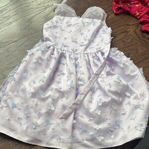 wonder nation Lavender Butterfly Applique Party Dress